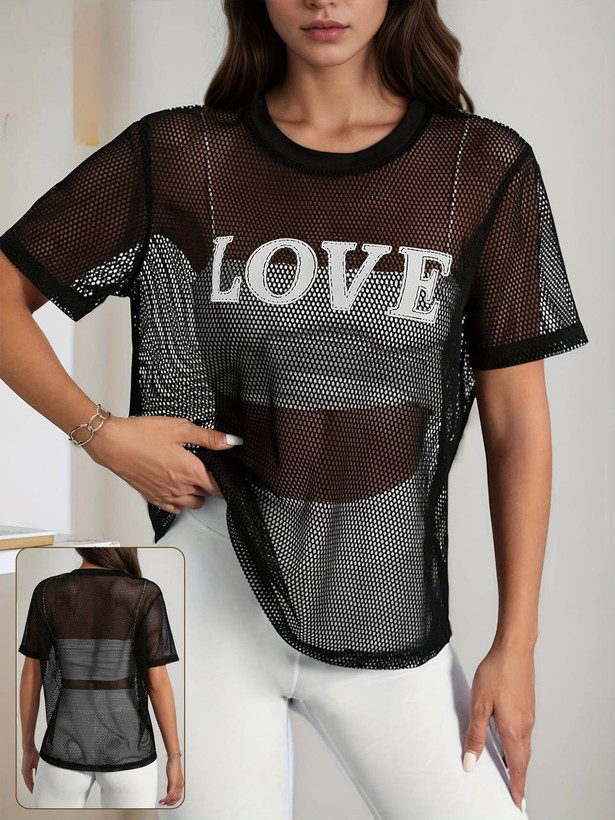 تیشرت توری Love